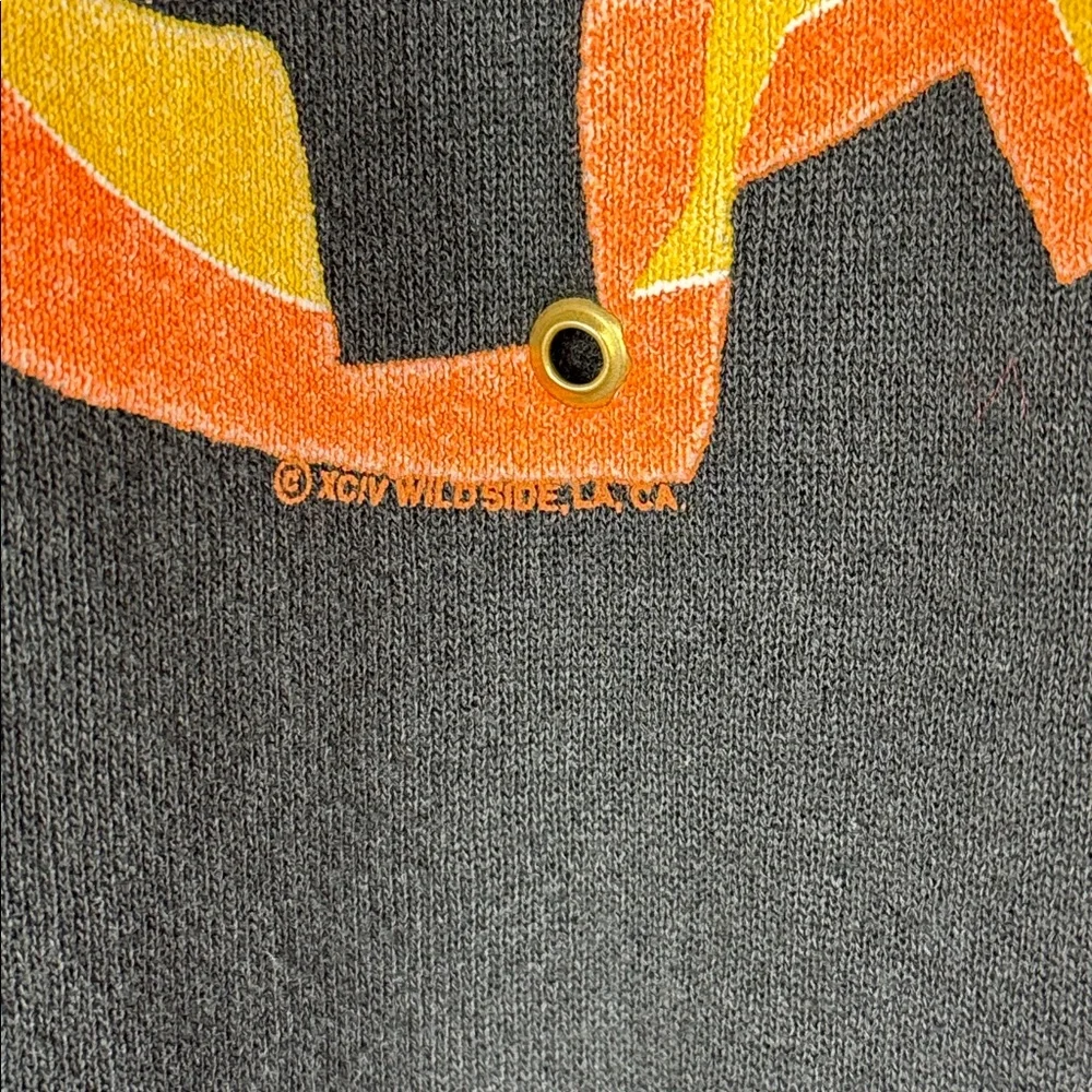 Vintage Fruit Of The Loom Jack-O-Lantern Halloween Black Crewneck Sweatshirt XL